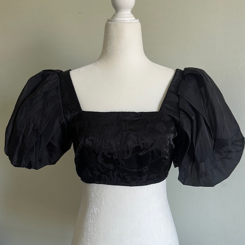 Future Collective Puff Sleeve Crop Top